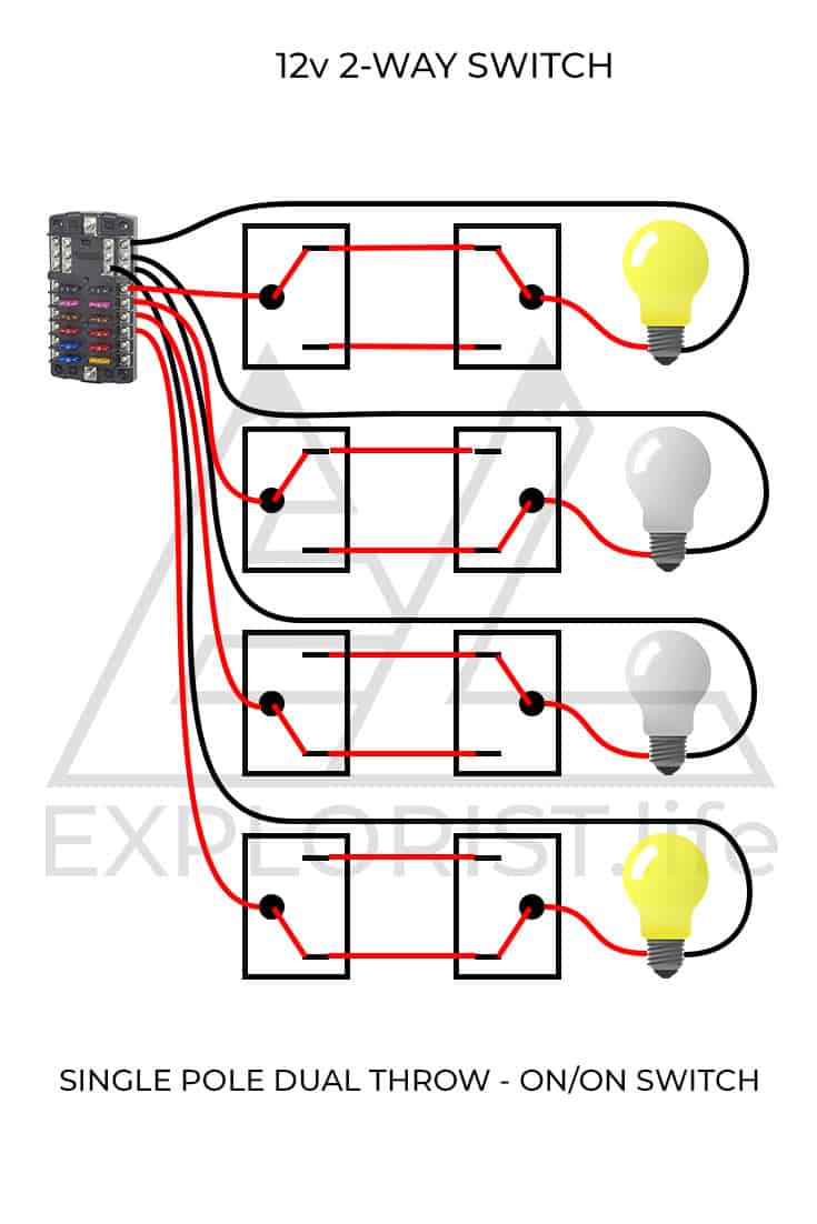 How-To Wire Lights & Switches in a DIY Camper Van Electrical System