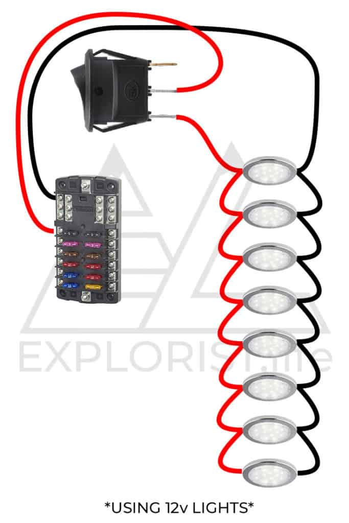 How To Wire Lights Switches In A Diy Camper Van Electrical