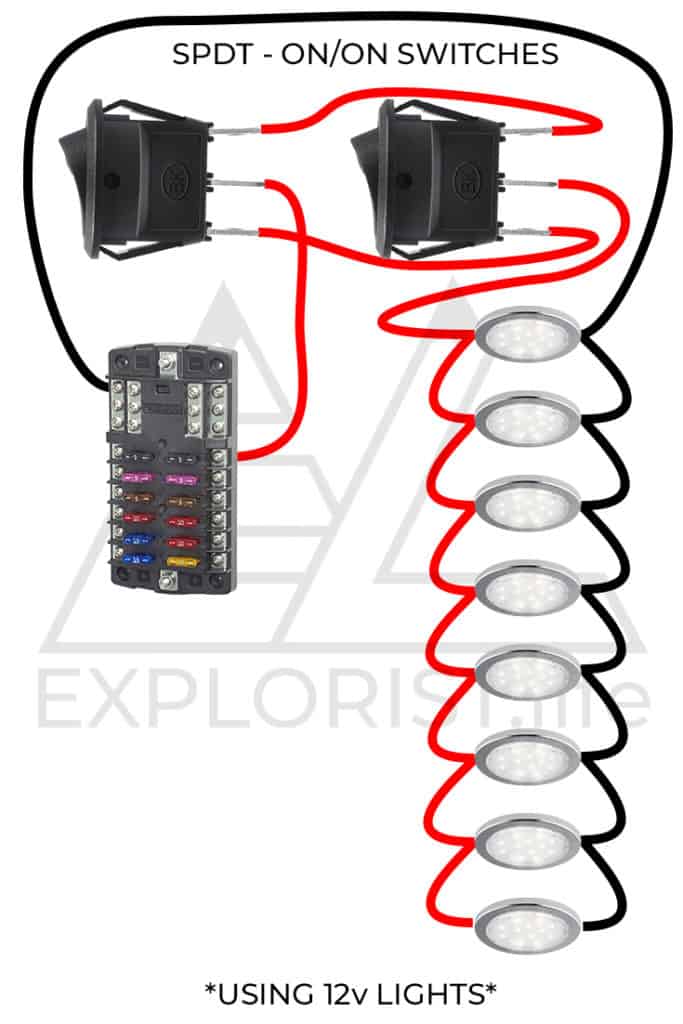 How To Wire Lights Amp Switches In A Diy Camper Van Electrical