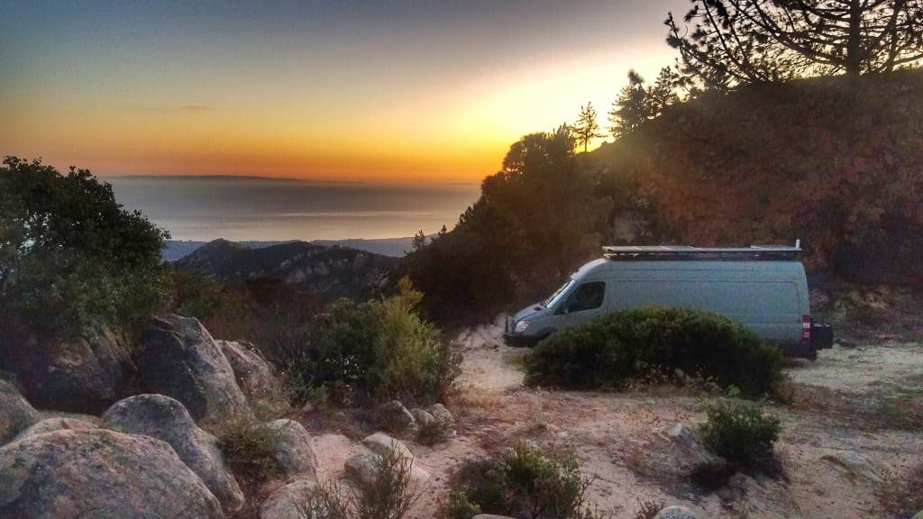 Camping on Pacific Coast Highway