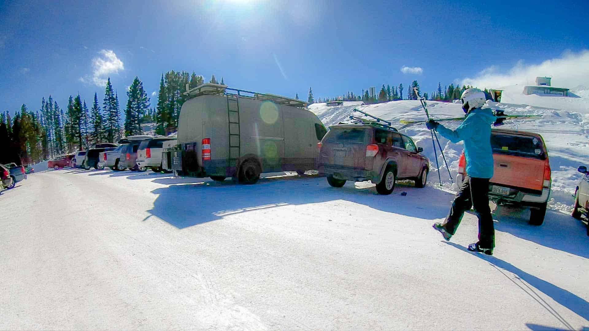 Winter Van Life in Bozeman, Montana
