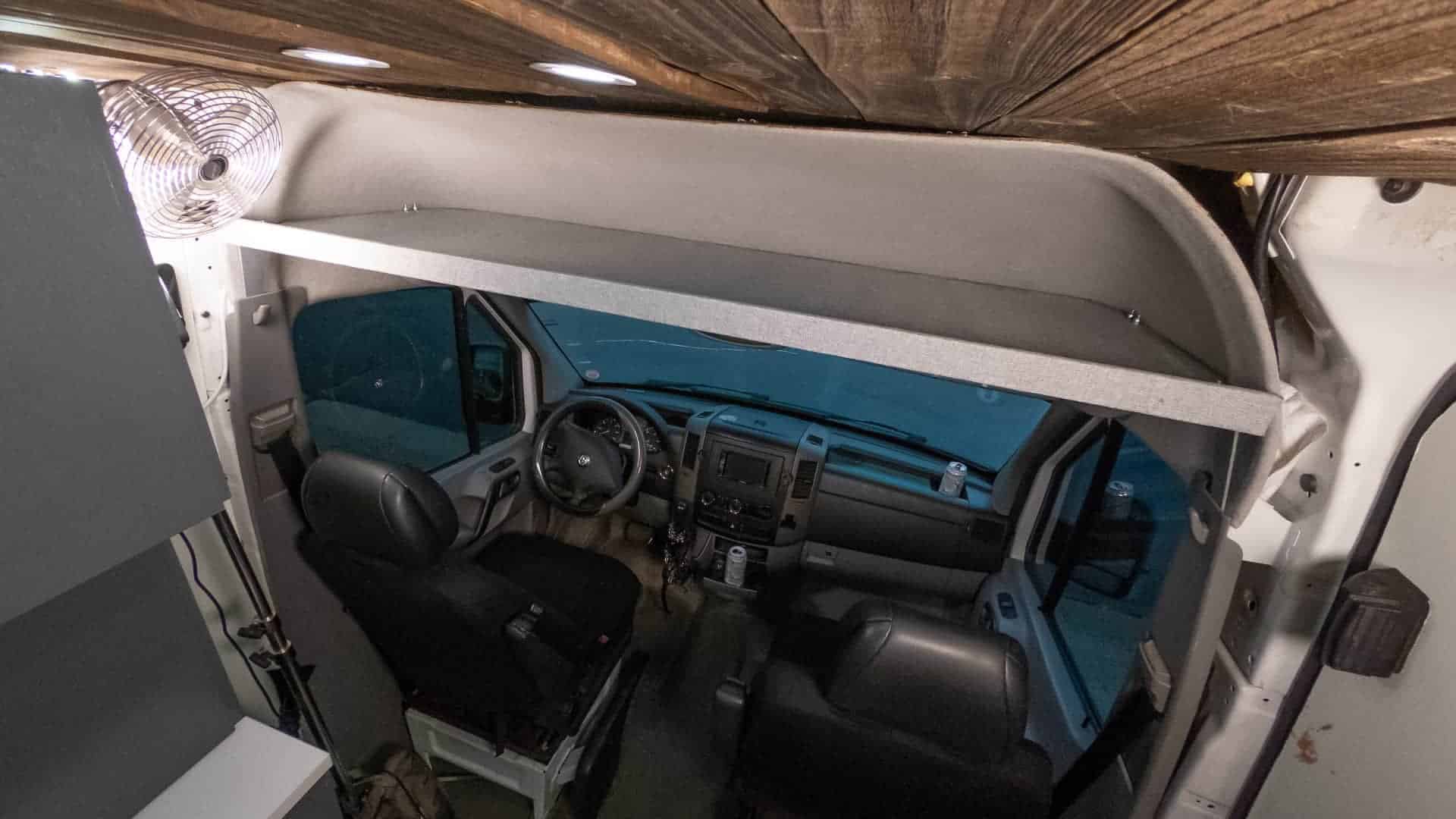 How to Build a DIY Sprinter Headliner Shelf