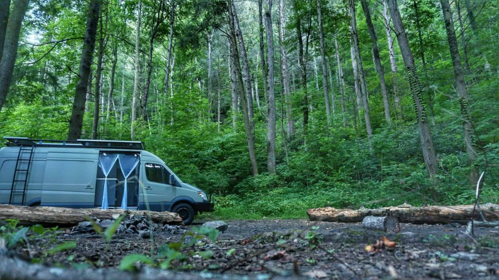 Boondocking Campsite in Cherokee National Forest Tennessee