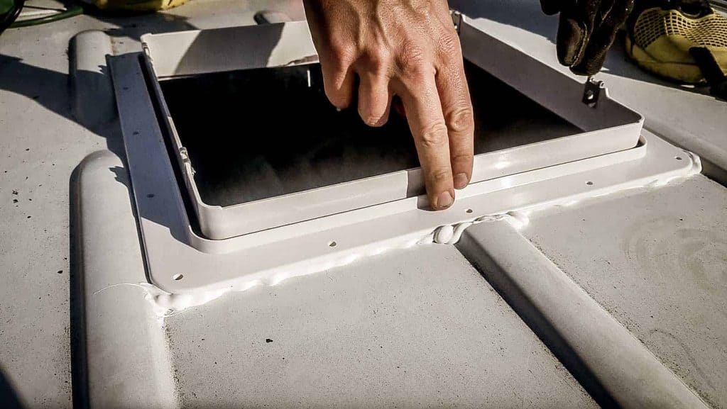 How To Install A Maxxair Roof Vent Fan In A Diy Camper Van Conversion Explorist Life