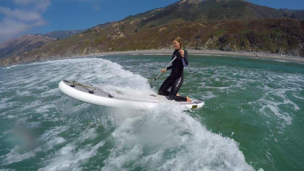 Paddle board surfing ventura california