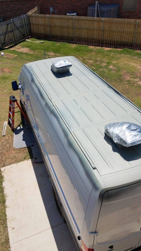 How to Install a Maxxair Roof Vent Fan in a DIY Camper Van Conversion 