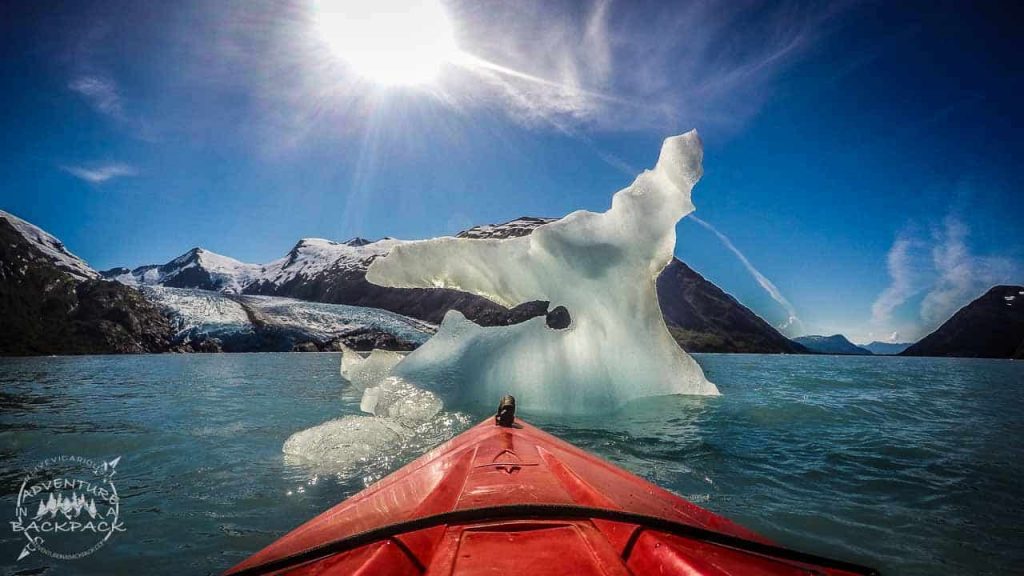 Icebergs on Portage Lake