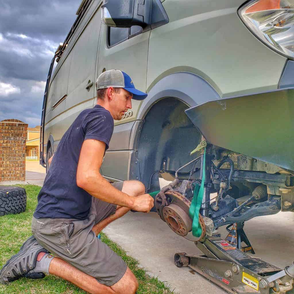 Replacing Shocks on a Sprinter Van