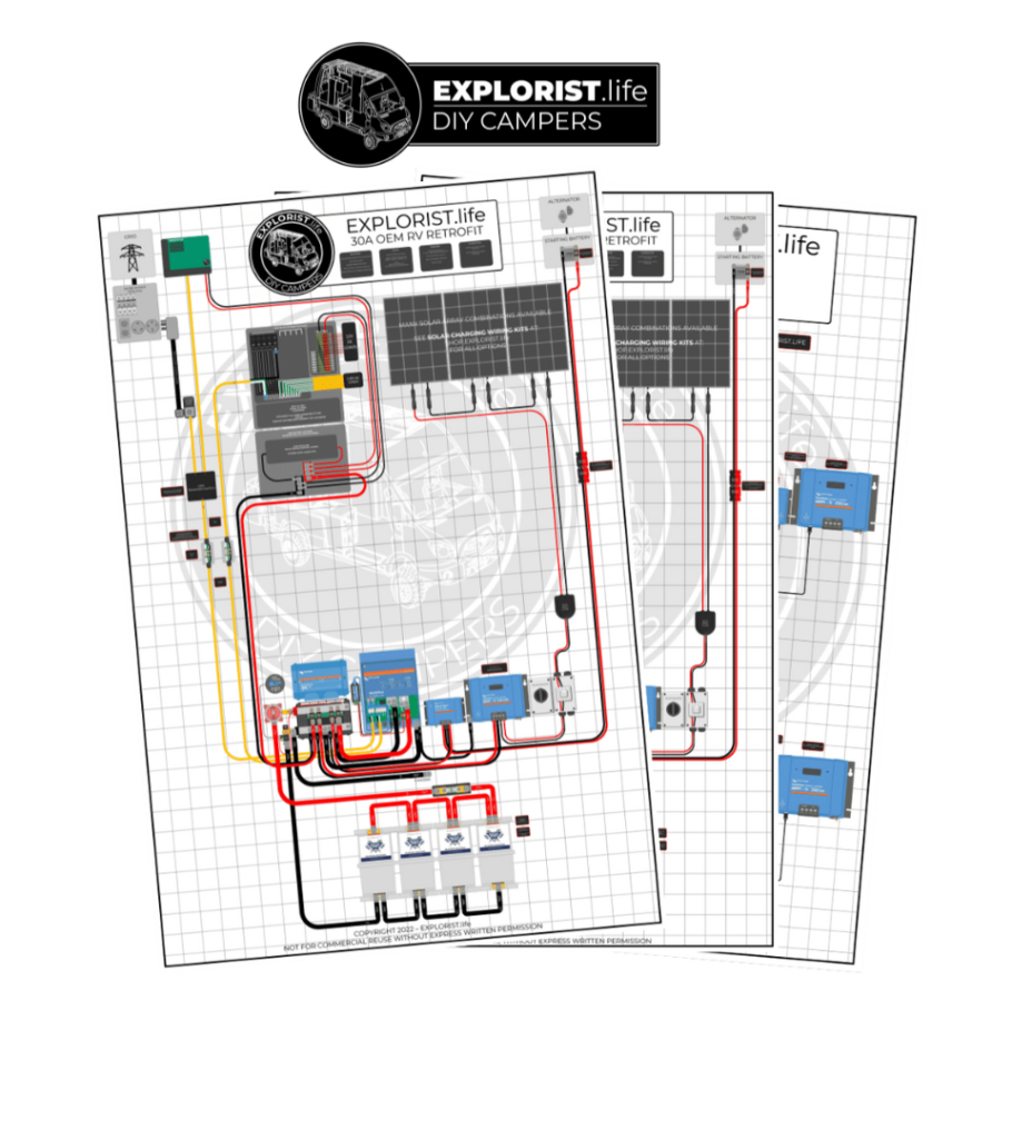 Solar Wiring Diagram for 30A OEM RV Retrofit
