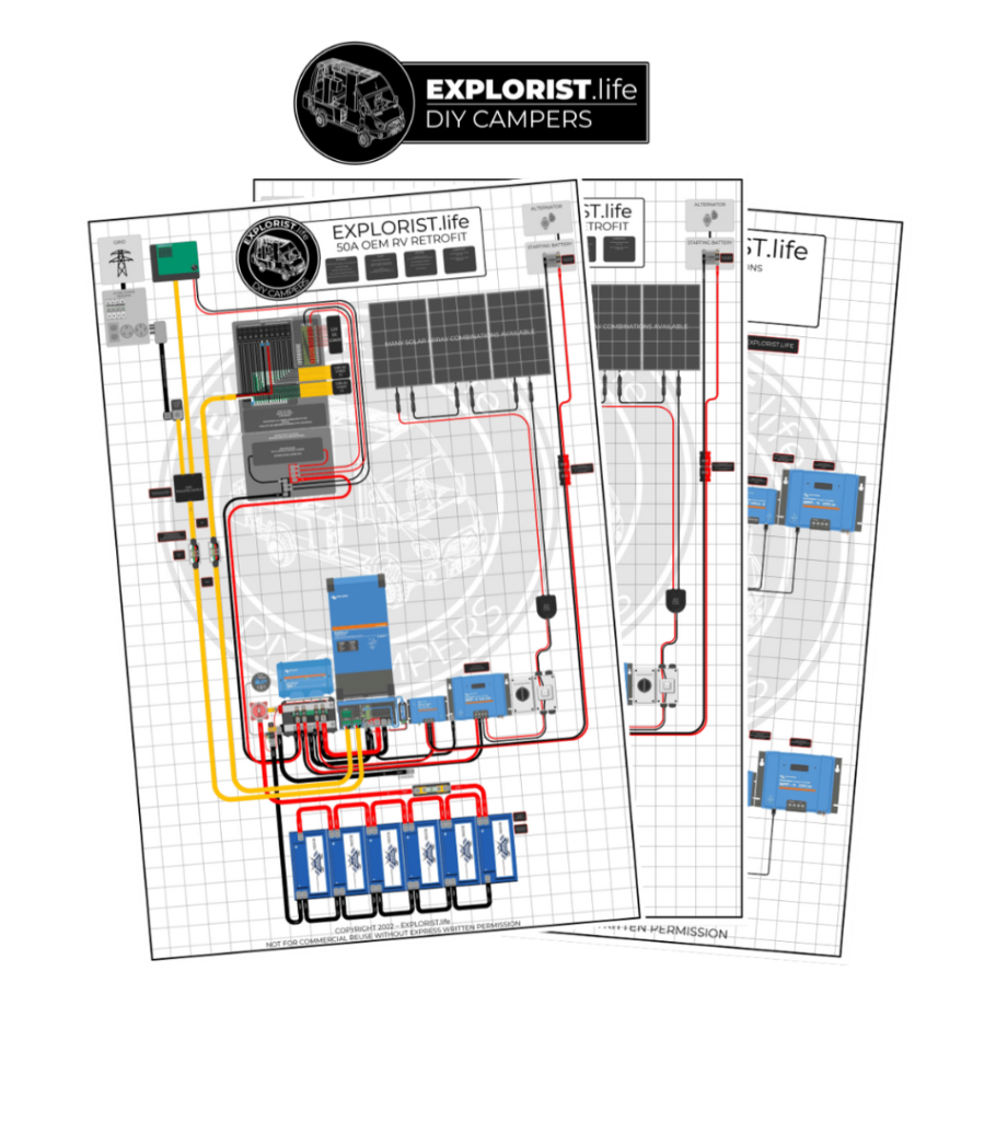 Solar Wiring Diagram for 50A OEM RV Retrofit