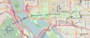 Washington D.C. walking route