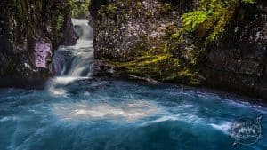 This spectacular blue water reminded us of the rivers in Montana. What a gorgeous hike!