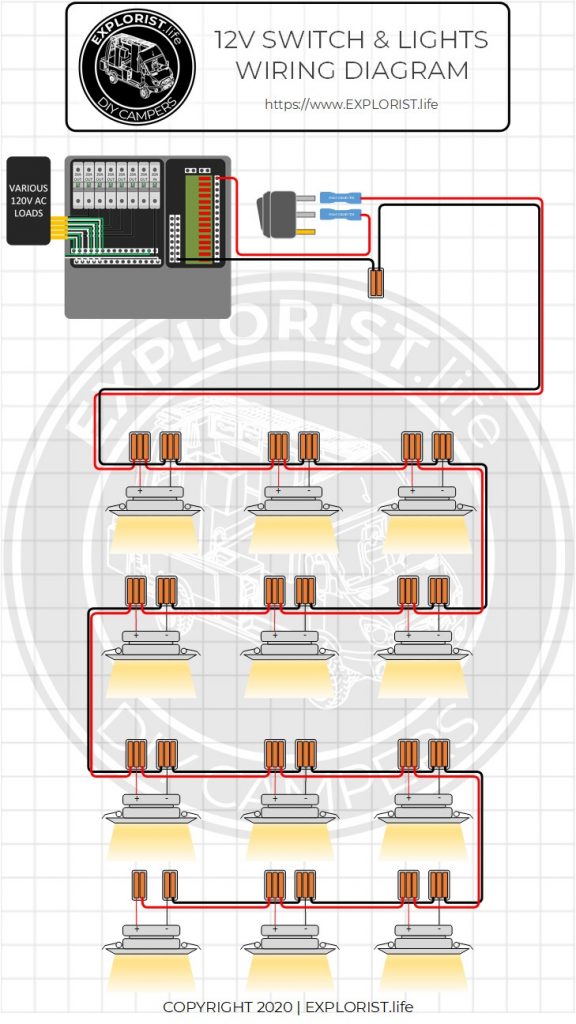 wiring multiple lights in parallel