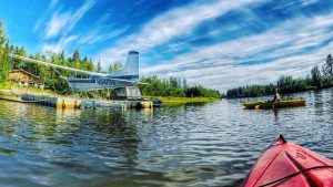 There was a pretty sick float plane on the river as well! How cool!